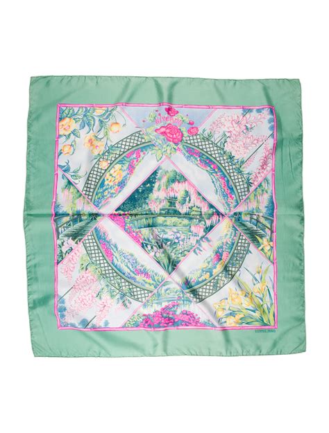 herhermes giverny scarf|Possibly Hermes' most Gorgeous Design: 'Giverny' in Mint Green .